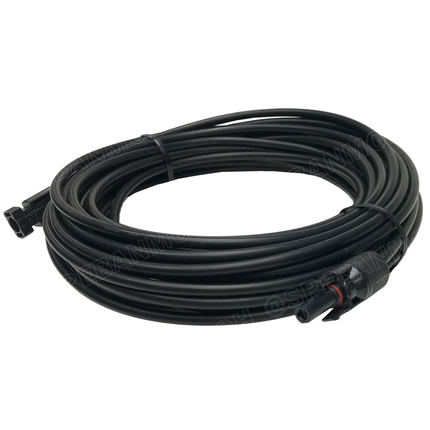 [ 1เส้น ] สายไฟโซลาเซลล์ ผู้ เมีย สีดำ Black พร้อมหัว BFPV-4.0 MC4 Solar PV Cable PV1-F With MC4 Connector Male And Female มาตรฐาน TUV TINNED COPPER สายPV ฉนวนสองชั้น 1000VAC 1500VDC สายใช้งานภายนอก Dubble Jacket สาย MC4 1x4.0mm2 Solar Cable PV1-F Copper