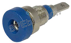 [ 3ชิ้น ] BDP-019 บานานาแจ็ค ติดแท่น (Banana Socket) Ø 2 mm N/A น้ำเงิน (Blue) บานานาแจ็ค Banana Jack ปลั๊กกล้วยติดแท่น Biding Post Mounting Type ปลั๊กก้วย ตัวเมีย ติดเเท่น Test Lead Socket ไบดิ้งโพส ปลั๊ก แจ็ค ไบดิ้งโพส ขั้วต่อทดลอง ปลั๊กตัวเมีย เดี่ยว แ