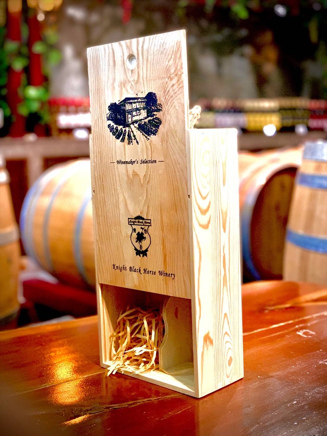 กล่องไม้ใส่ไวน์ 2 ขวด เรียบ หรู (ไม่รวมไวน์)