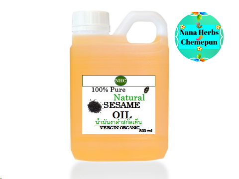 น้ำมันงาดำสกัดเย็น SESAME OIL - VIRGIN COLD PRESSED