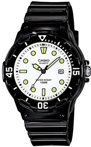 นาฬิกาข้อมือ Casio Standard รุ่น LRW-200H-7E1VDF สีดำ หน้าปัดขาว สายเรซิ่น สินค้าของเเท้