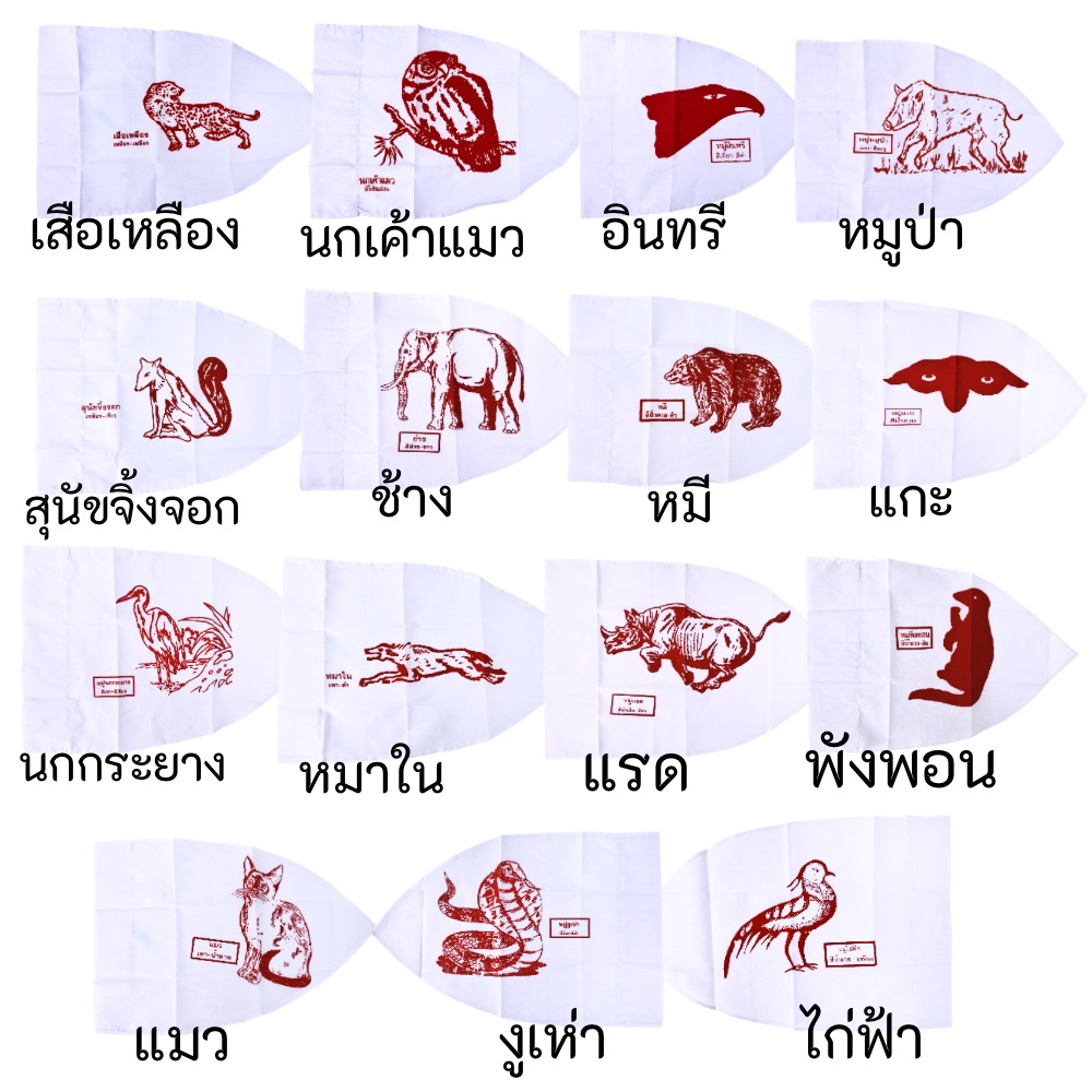 (ชุดที่ 2/2) ธงประจำหมู่ ลูกเสือ เนตรนารี หมู่สัตว์