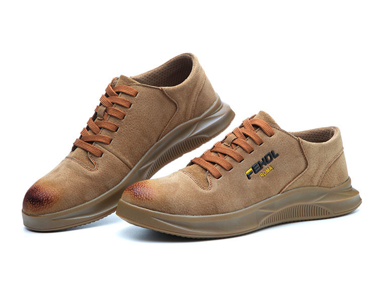 HOT STAR NO.8 รองเท้าเซฟตี้หนังแท้ หัวเหล็ก พื้นเสริมแผ่นเหล็ก พื้นยางกันลื่น