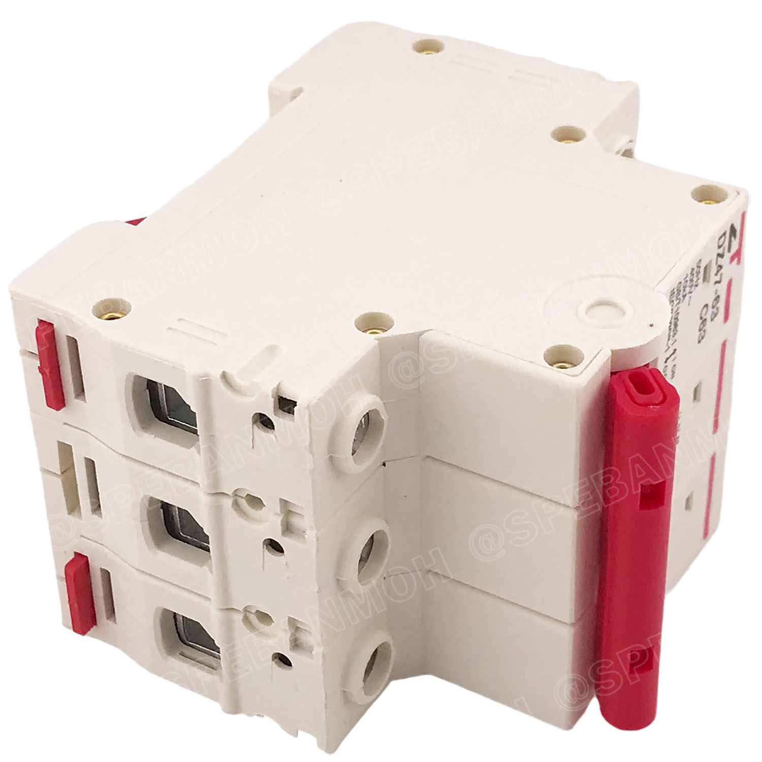 DZ47-63-3P 63A เบรกเกอร์เมน ยึดรางปีกนก 3P 63A AC Circuit Breaker เบรกเกอร์ตัดไฟเกิน 3โพล 63แอมป์ คัดเอาท์ ป้องกันกระแสเกิน Overload ป้องกันการลัดวงจร Short circuit เบรกเกอร์ตัดไฟ เบรกเกอร์ลูกย่อย Ac Circuit Breaker ไฟบ้าน 230V/400V AC มินิเซอกิตเบรก