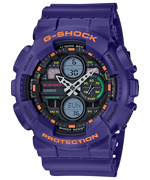 CASIO G-SHOCK รุ่น GA-140-6ADR สีม่วง สินค้าใหม่ ของแท้ รับประกันศูนย์ CMG
