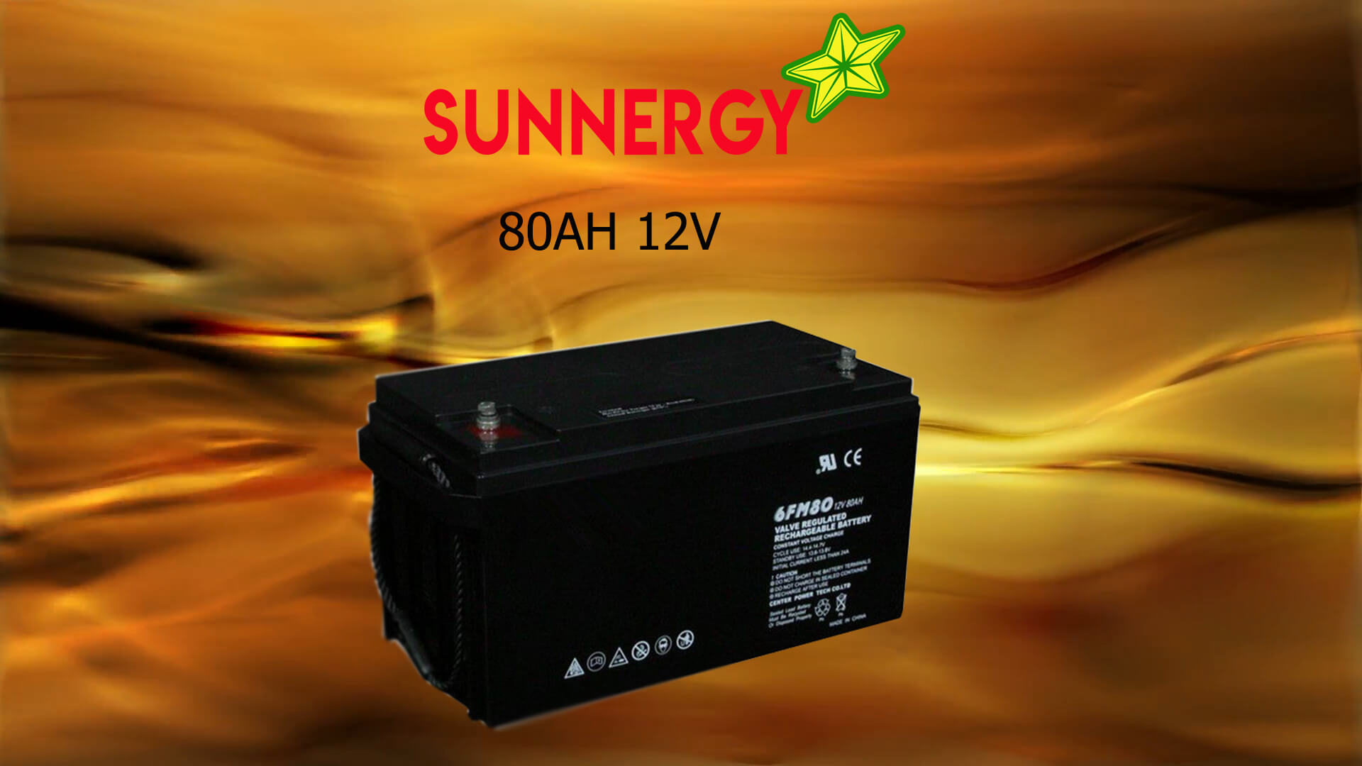 แบตเตอรี่ขนาด 80Ah 12V ชนิด Deep Cycle - AGM