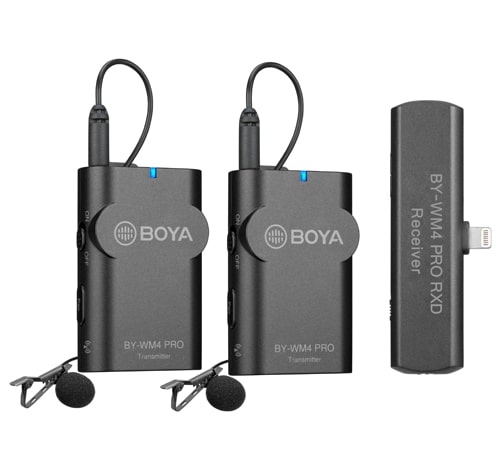 BOYA BY-WM4 PRO-K4 2.4GHz Wireless Microphone System For ios รับประกันสินค้า 2 ปี
