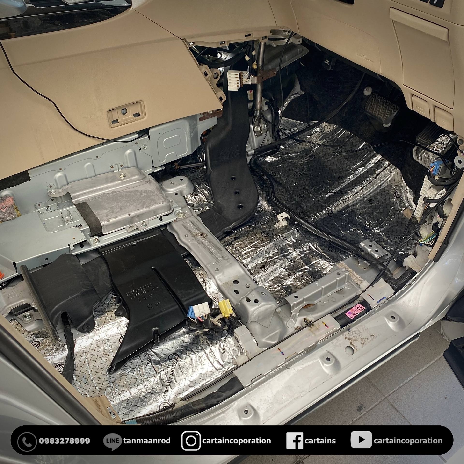 แดมป์ Alphard พื้น ด้านข้าง กาบบันได ประตู 2 ชั้น เก็บเสียงภายใน ลดเสียงภายนอก