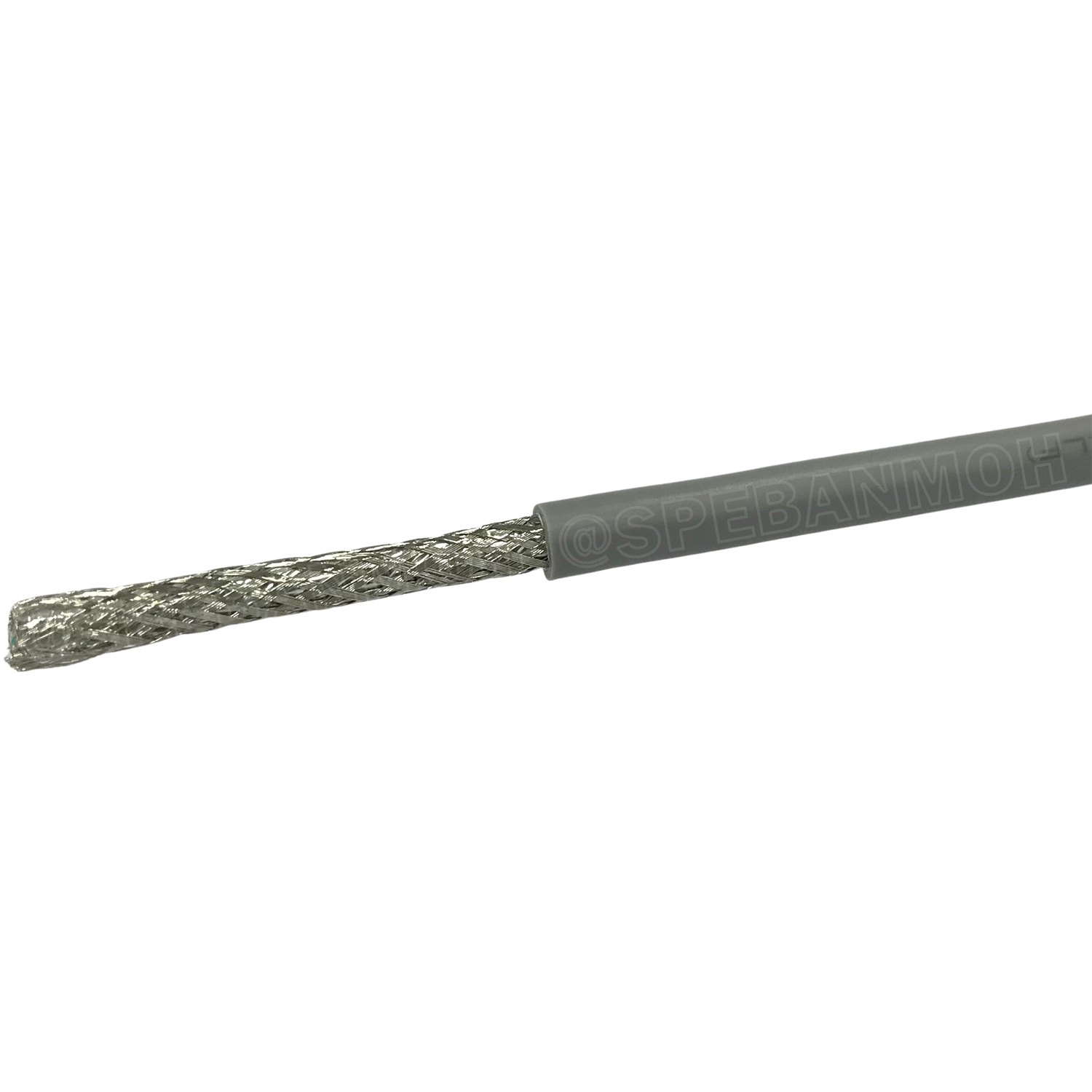 [ 1 เมตร ] TW-2464-BS-24AWG-06C สีเทา Grey สายมัลติคอร์ 6 คอร์ ขนาด 24AWG 6C x 24AWG UL2464 300V 80°C AWG24 เบอร์ 24 สายชีลรอบ Braid Shielded Multicore Cable 6C Computer Cable TCU Tinned Stranded Copper AWM 2464 24AWG VW-1 80°C 300V E150612 Thai Wonderful