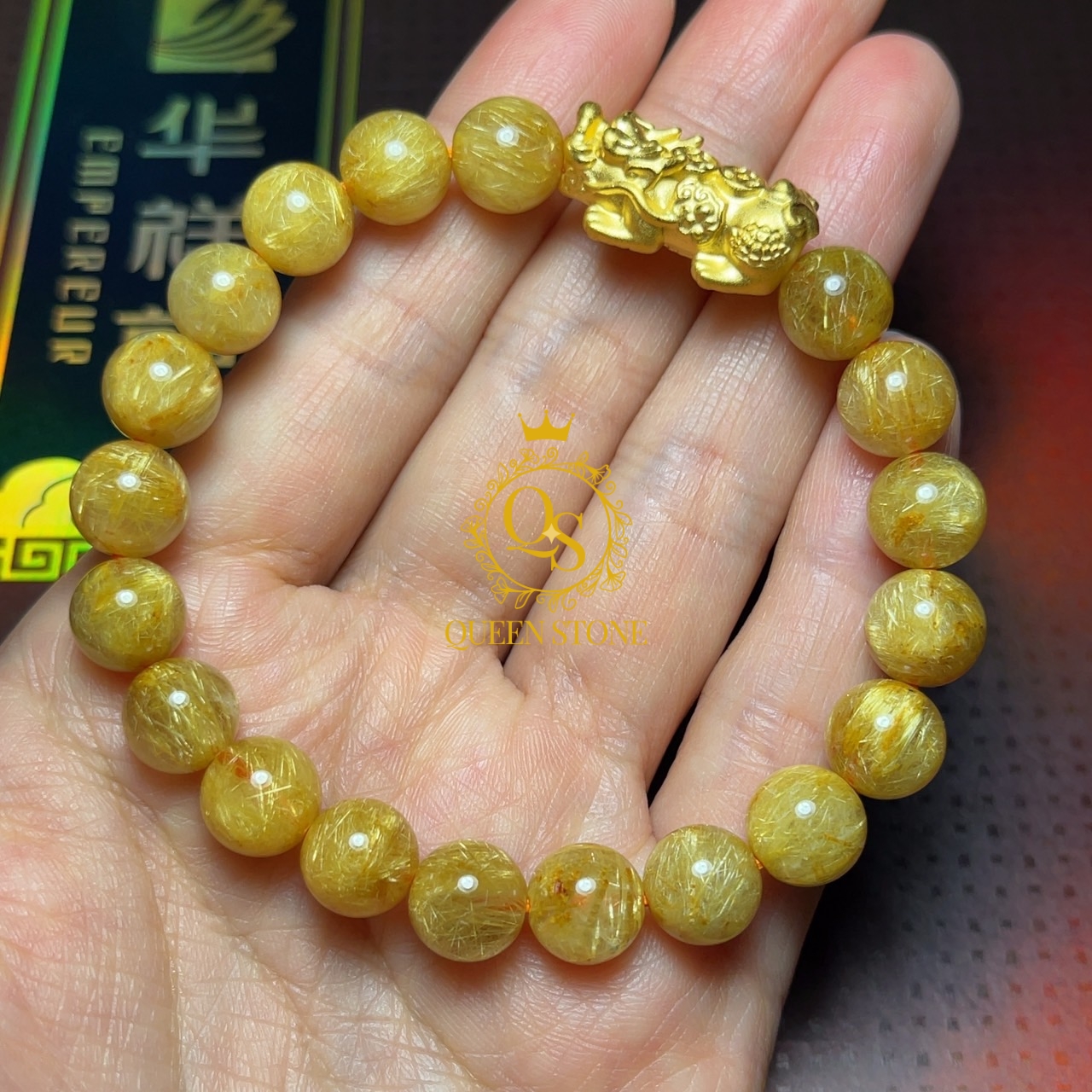 🌟โครตเฮง🌟 ปี่เซียะ ทองแท้ 99.99% ปลุกเสกแล้ว อานุภาพแรง ดูดเงินล้าน (Super Premium)