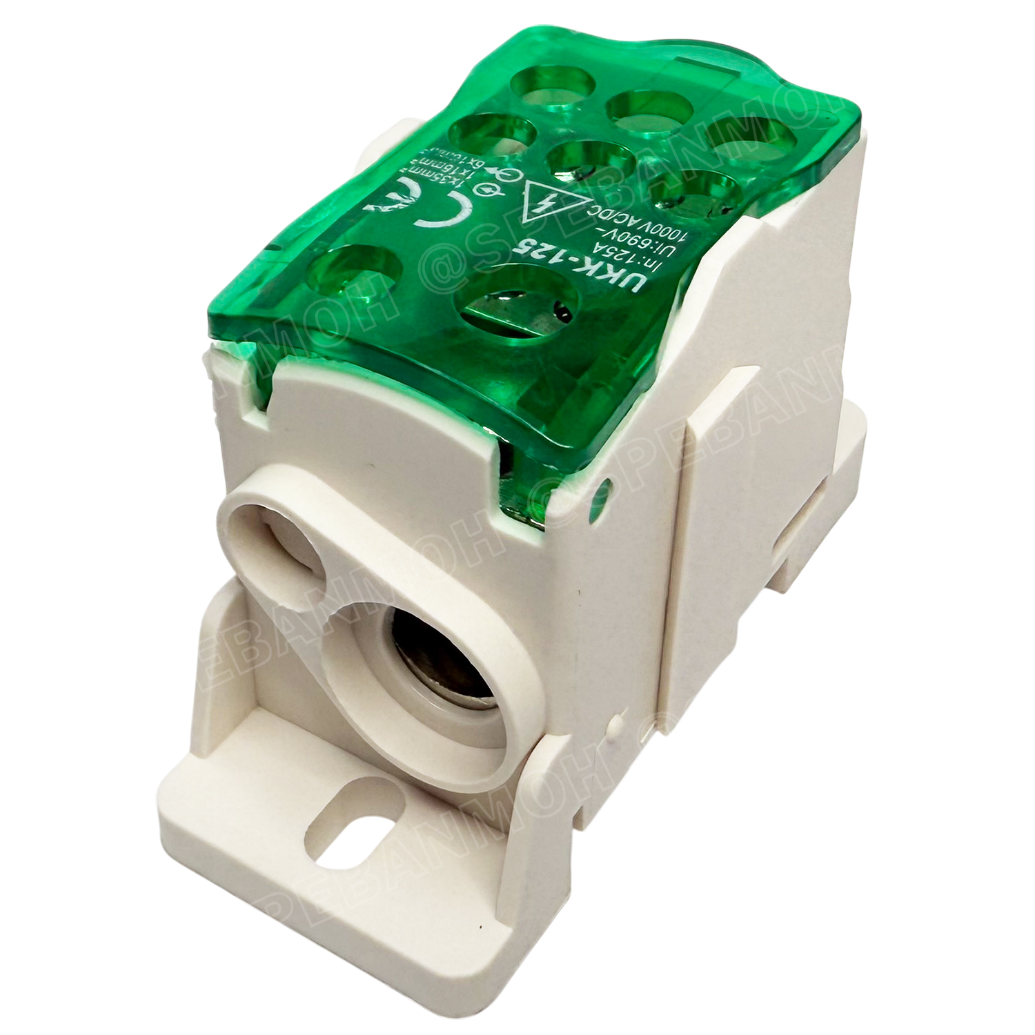 [ 1 ชิ้น ] UKK DIN RAIL DISTRIBUTION BOX Terminal อุปกรณ์แยกสายไฟ Cable Splitter Din Rail Terminal Block เทอมินอลยึดรางปีกนก ข้อต่อสายเมนไฟ เกาะราง อุปกรณ์เชื่อมต่อสายไฟ UKK-80 UKK-125 UKK-160 UKK-400