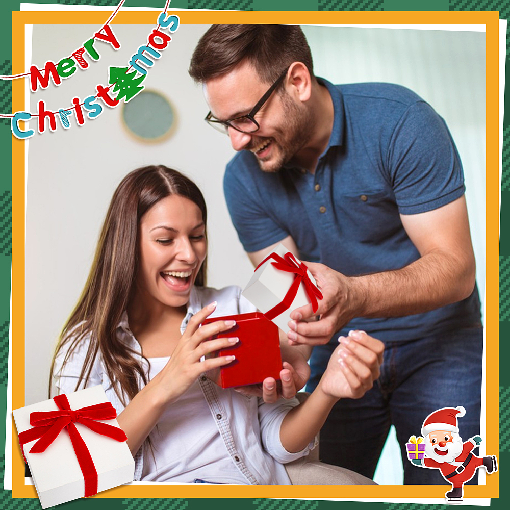 ริบบิ้นผ้ากำมะหยี่ สำหรับตกแต่ง ทำโบว์ห่อของขวัญ โบว์ผูกผม สีแดง ยาว 5 หลา มีให้เลือก 4 ขนาด