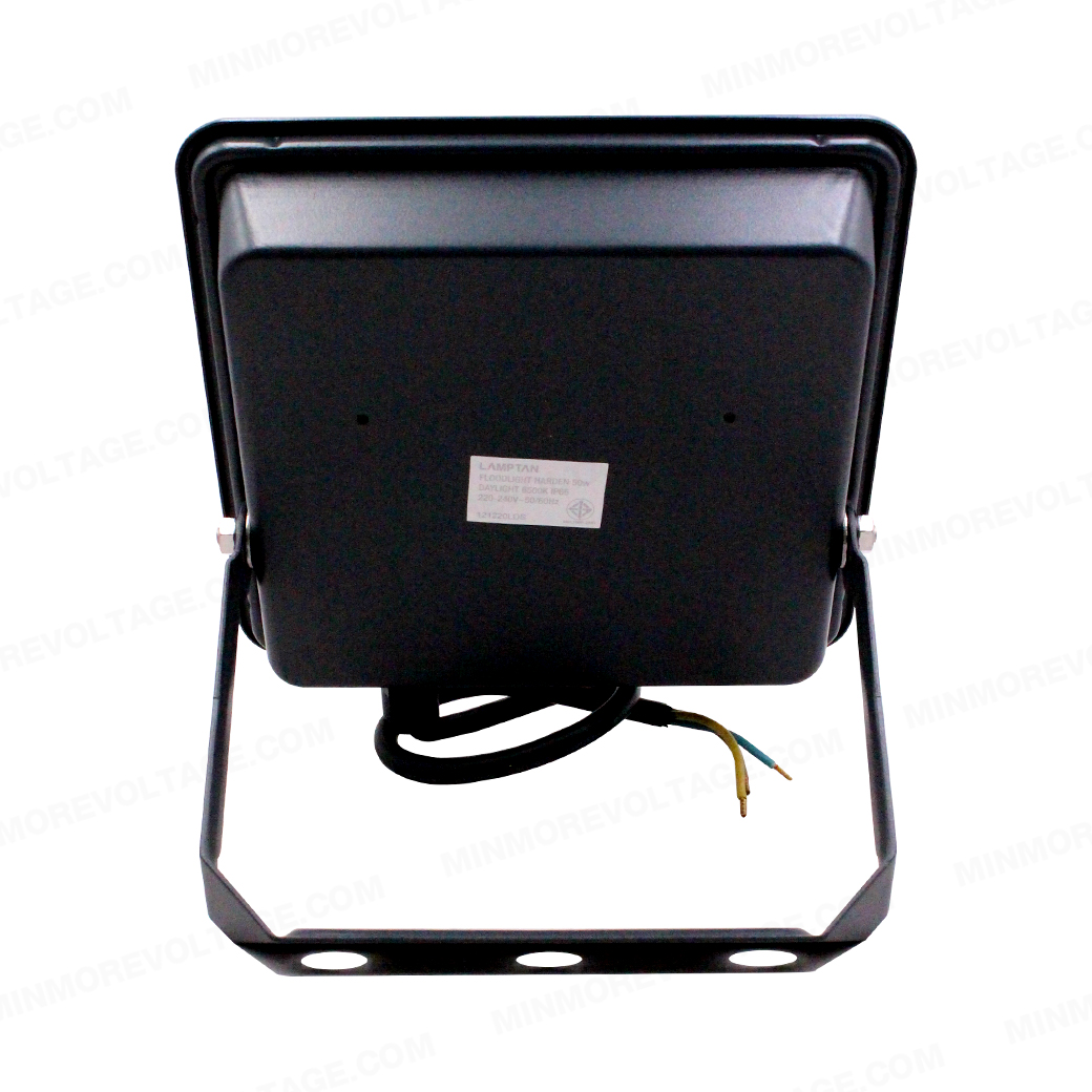 โคมฟลัดไลท์ 50w แสงขาว รุ่น HARDEN ยี่ห้อ LAMPTAN ( กันน้ำ รับประกันน้ำไม่เข้า )