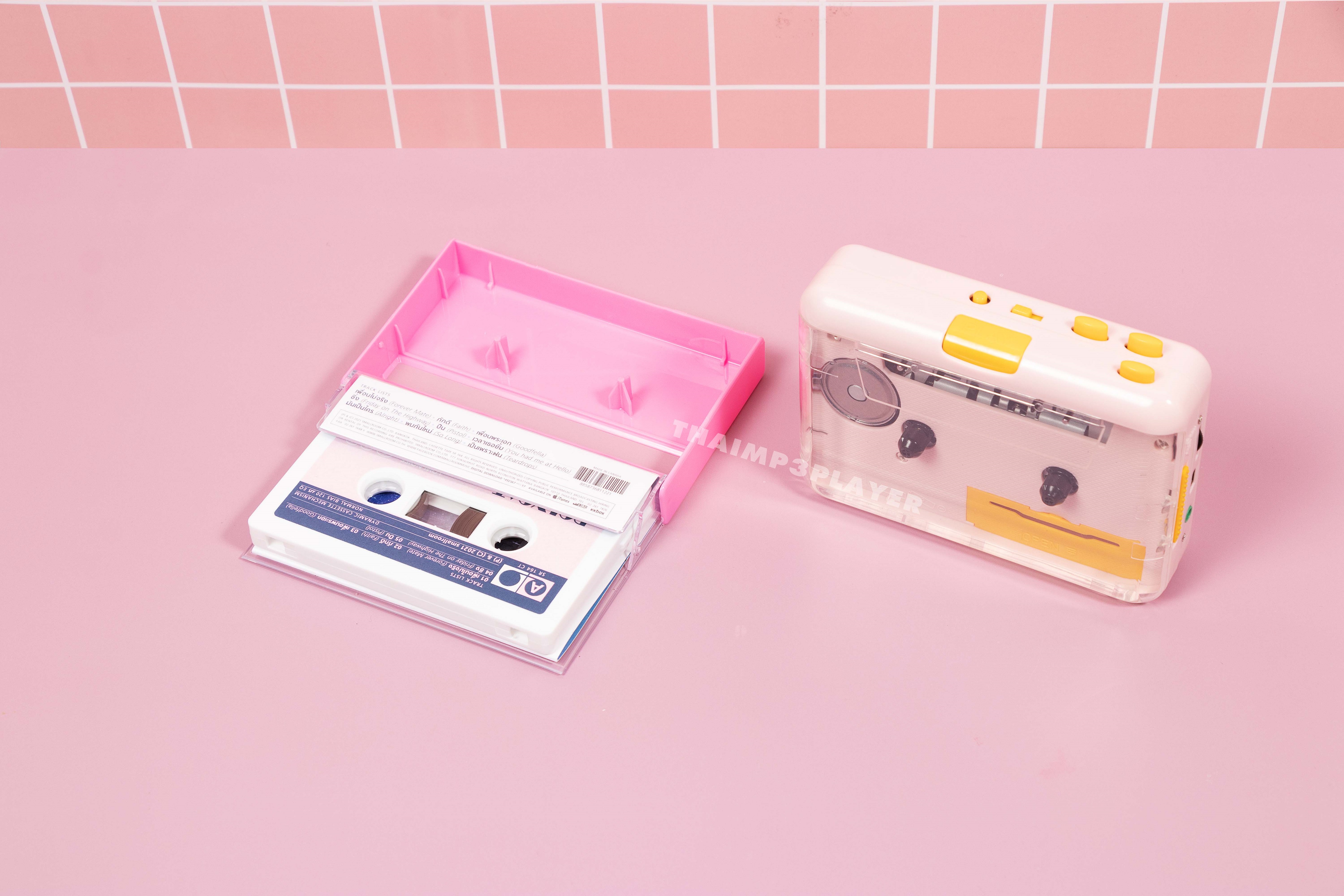 เครื่องเล่นเทปฝาใส มองเห็นเทปข้างใน ฮิตสุด สีสวย เสียงดี แปลงเทปเป็น MP3 ได้ มี Auto reverse