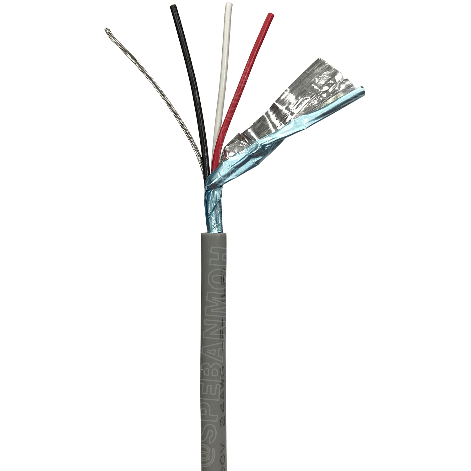 [ 100 เมตร ] TW-2464SS-24AWG-03C สายมัลติคอร์ 3 คอร์ ขนาด 24AWG 3C x 24AWG UL2464 300V 80°C AWG24 เบอร์ 24 สายชีลเดียว Single Shielded Multicore Cable 3C Computer Cable TCU Tinned Stranded Copper AWM 2464 24AWG VW-1 80°C 300V E150612 Thai Wonderful AWM I