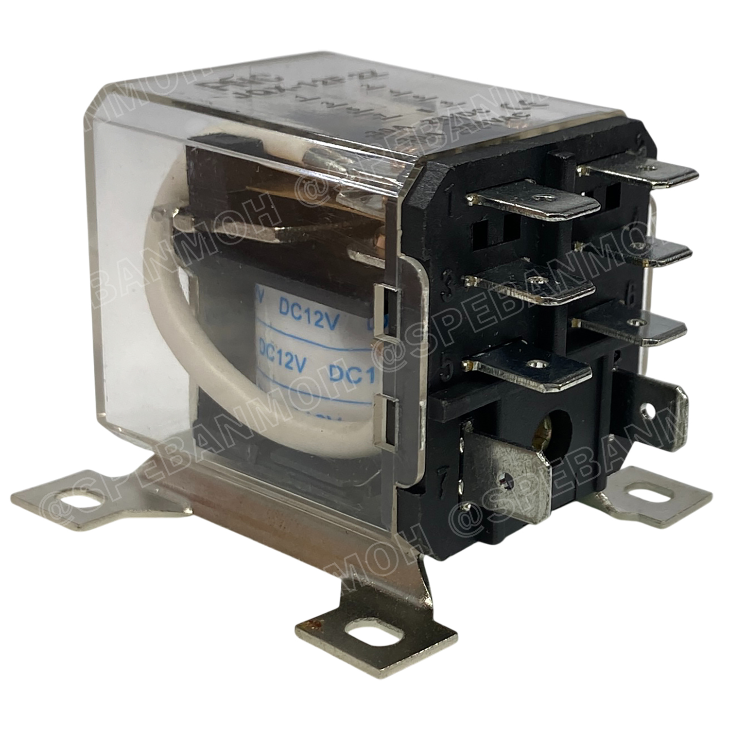 [ 1 ชิ้น ] JQXX-12F-012V รีเลย์ JQXX-12F Coil 12VDC 30A 250VAC 30A 28VDC Power Relay 8P 8ขา รีเลย์กําลังสูง 30แอมป์ 2NO 2NC Electromagnetic Relay อุปกรณ์ไฟฟ้า สวิทช์ไฟฟ้า High Power Relay JQX พร้อมขายึด