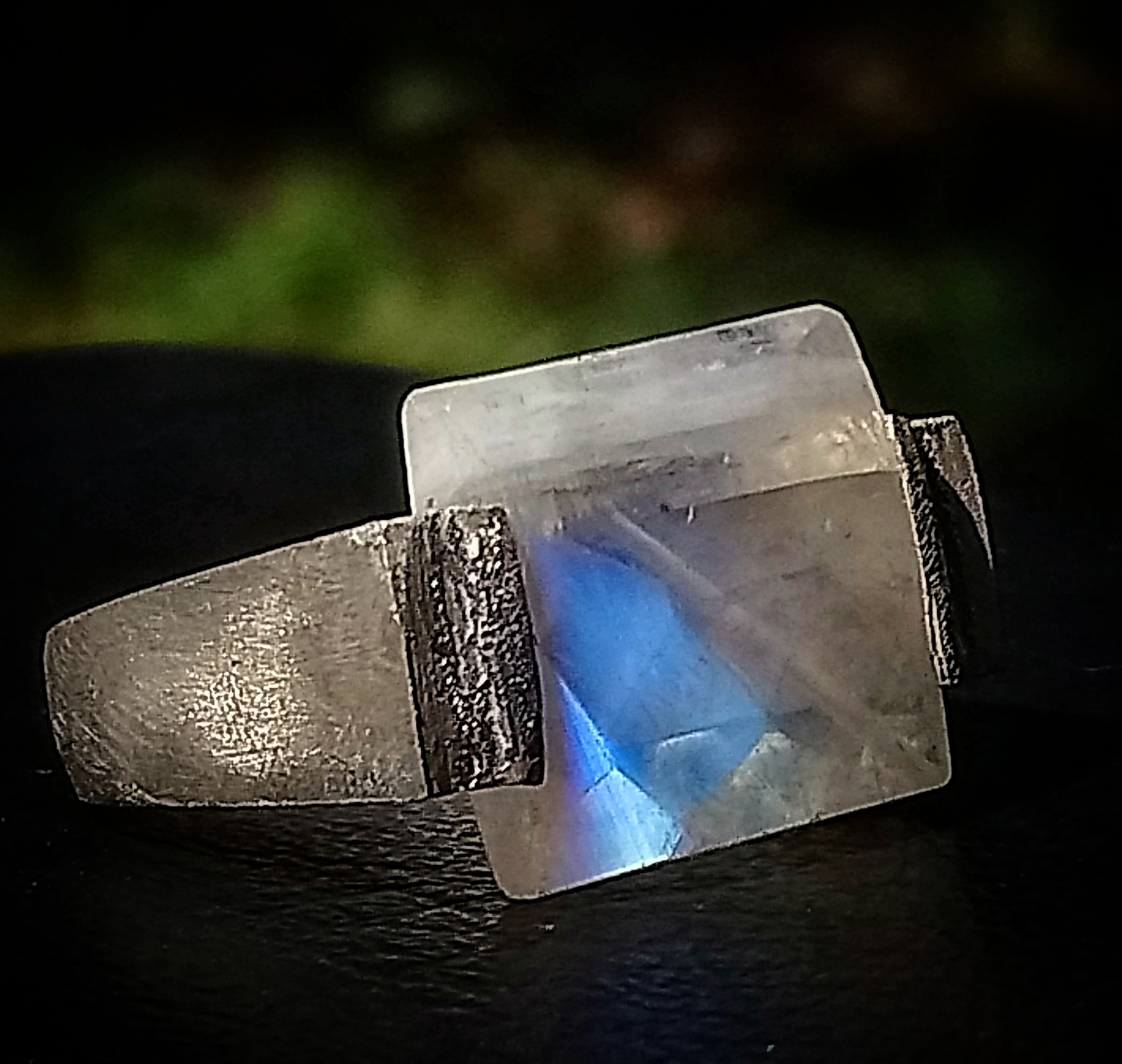 Blue Stone Silver Ring
