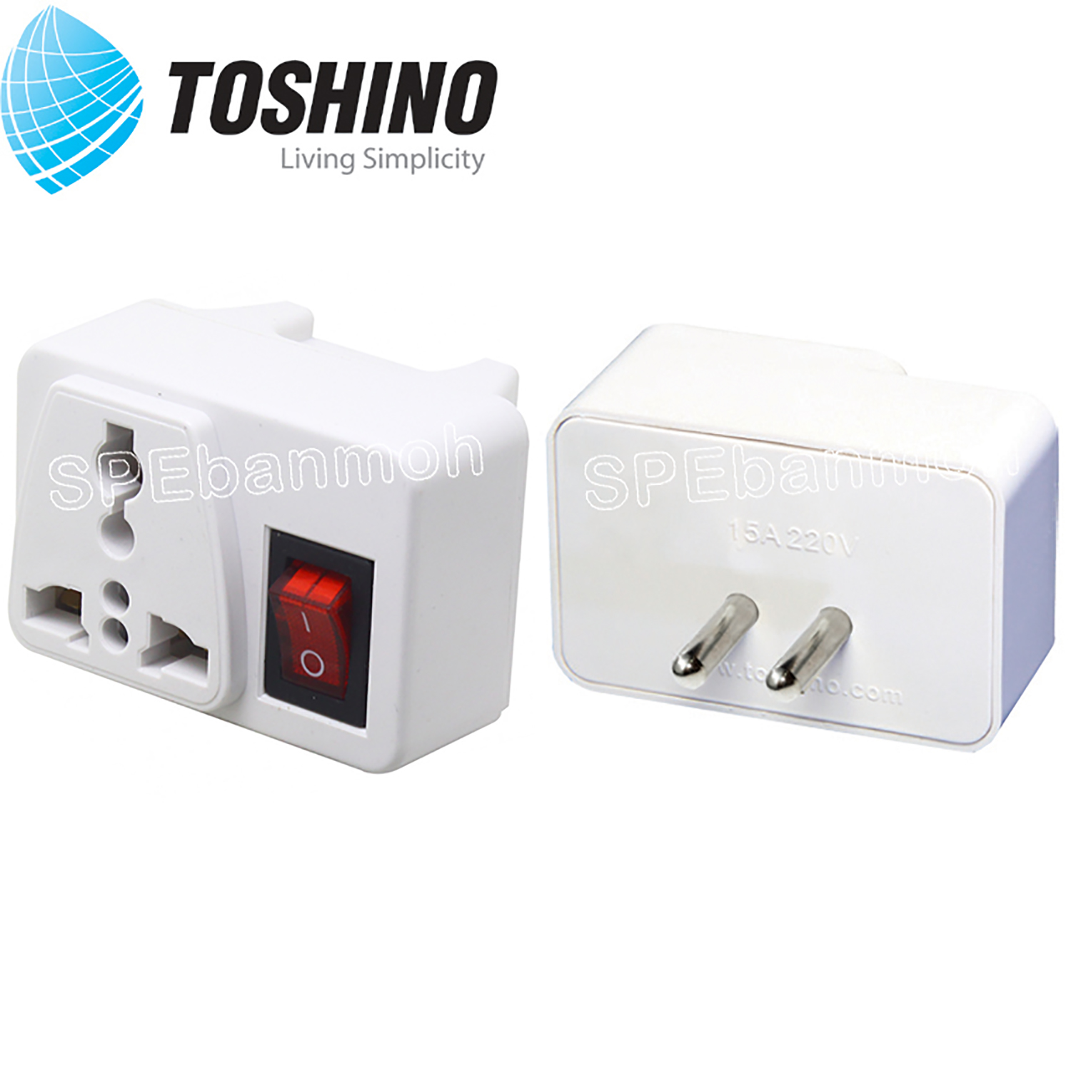 [ 1ชิ้น ] CO6S-A ปลั๊กแปลงขากลม มีสวิทช์ Toshino โตชิโน 2000W 10A 250VAC CO6S Series เต้ารับนานาชาติ Universal AC Adapter Plug ไฟบ้าน โตชิโน่ Toshino Adaptor Plug มาตรฐาน มอก หัวแปลงปลั๊ก AC โตชิโน Travel Plug ปลั๊กท่องเที่ยว 2000วัตต์