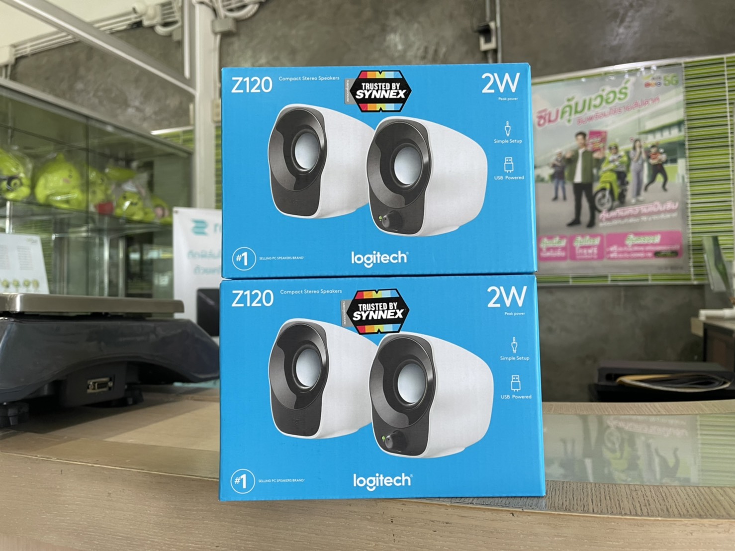 ลำโพงสเตอริโอ Logitech Z120 Stereo Speaker USB Powered ขนาดกะทัดรัด ประกันศูนย์ไทย