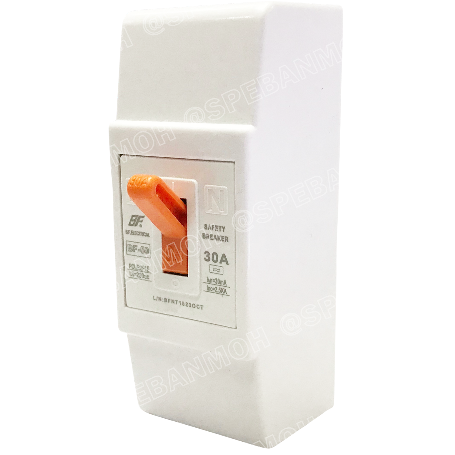 [ 1ชิ้น ] BF-50 Safety Breaker 220V 2P 15A เซฟตี้เบรกเกอร์ เซอร์กิตเบรกเกอร์ Circuit Breaker 10แอมป์ เบรกเกอร์BF เบรกเกอร์ตัดไฟ ไฟเกิน สวิทซ์ตัดไฟอัตโนมัติ ตัดต่อวงจร เบรกเกอร์ไฟ 220VAC