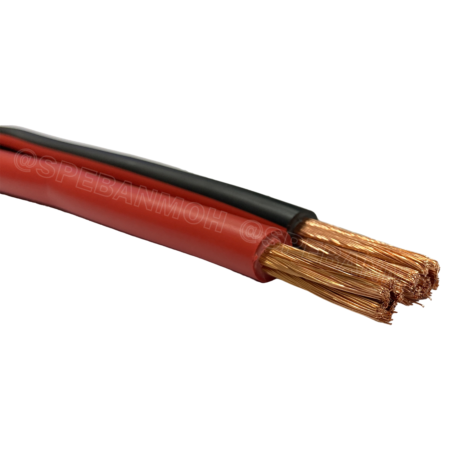 [ 1 เมตร ] SJK-BAT25 รุ่นเต็ม 0.30/350 สายพ่วงแบต 25มิล SJK สายเชื่อมแบตทองแดงแท้ Battery Cable 25mm ขนาดเต็ม 25 sq.mm. ทองแดงแท้ Pure Copper Wire