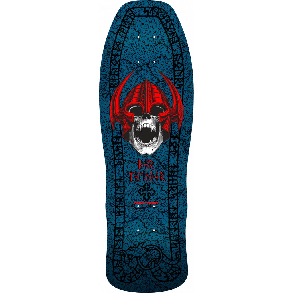 Powell Peralta Welinder Nordic Skull Blue Skateboard Deck 9.625 x 29.75