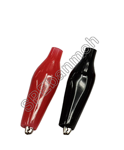 [ 10คุ่ ] ปากคีบ ดำ-แดง (Alligator Clip) AL-001-S