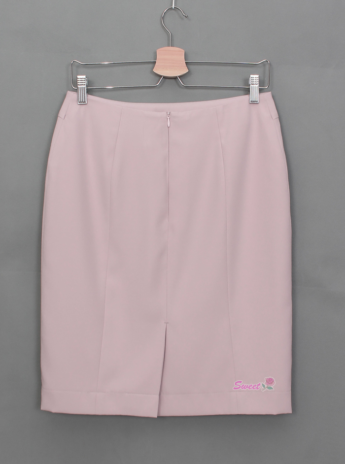 SK-504 กระโปรงทรงสอบ ผ้าเมแกนสีนู้ด