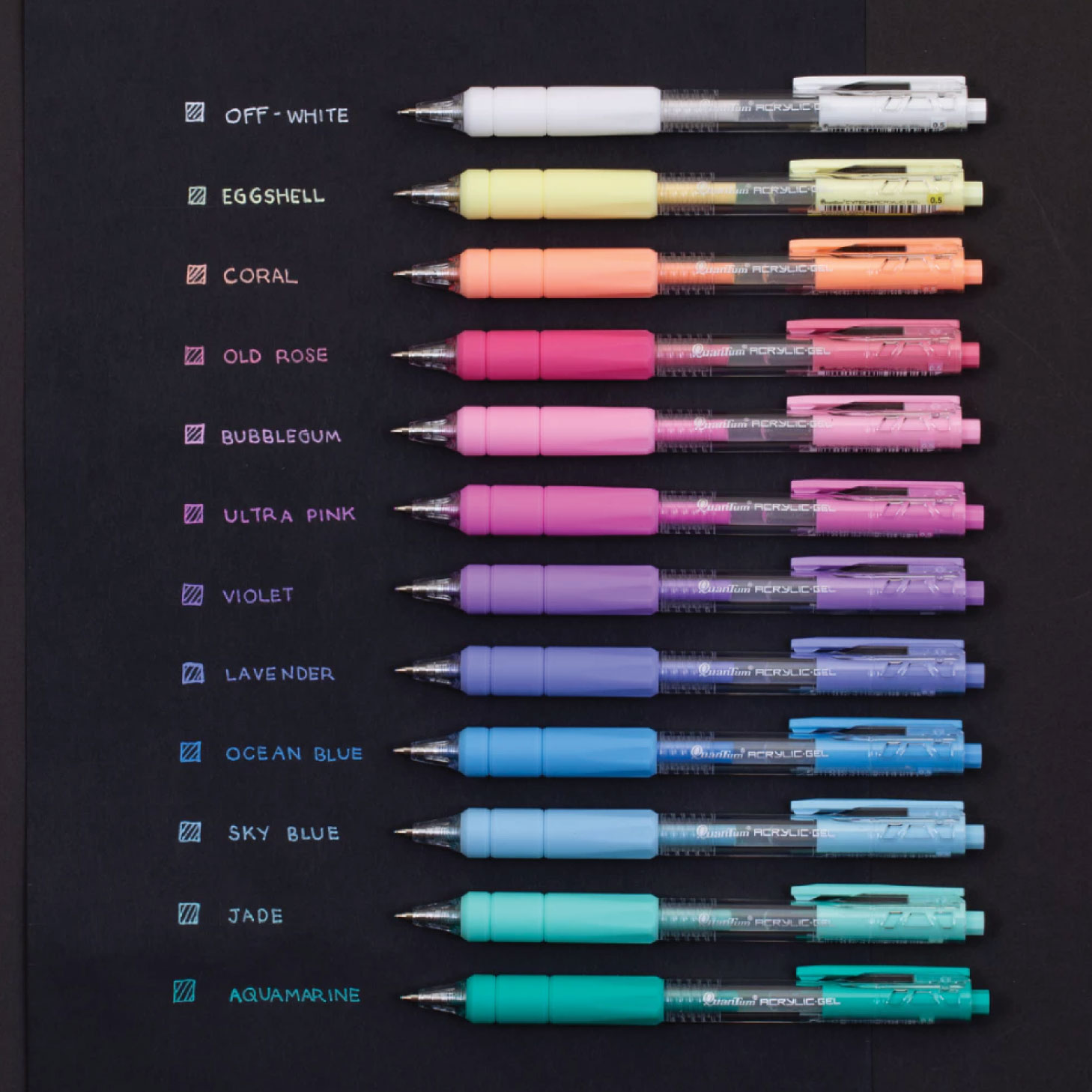 ปากกาสี ปากกาอะคริลิค Quantum รุ่น Cytech Acrylic หัว 0.5 มม. เขียนได้หลายพื้นผิว เขียนบนกระดาษสีดำได้