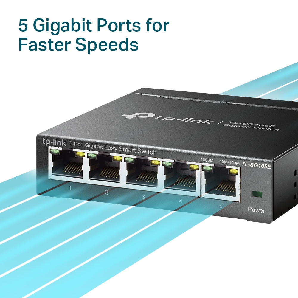 5-Port Gigabit Easy Smart Switch TL-SG105E ประกันศูนย์ไทย