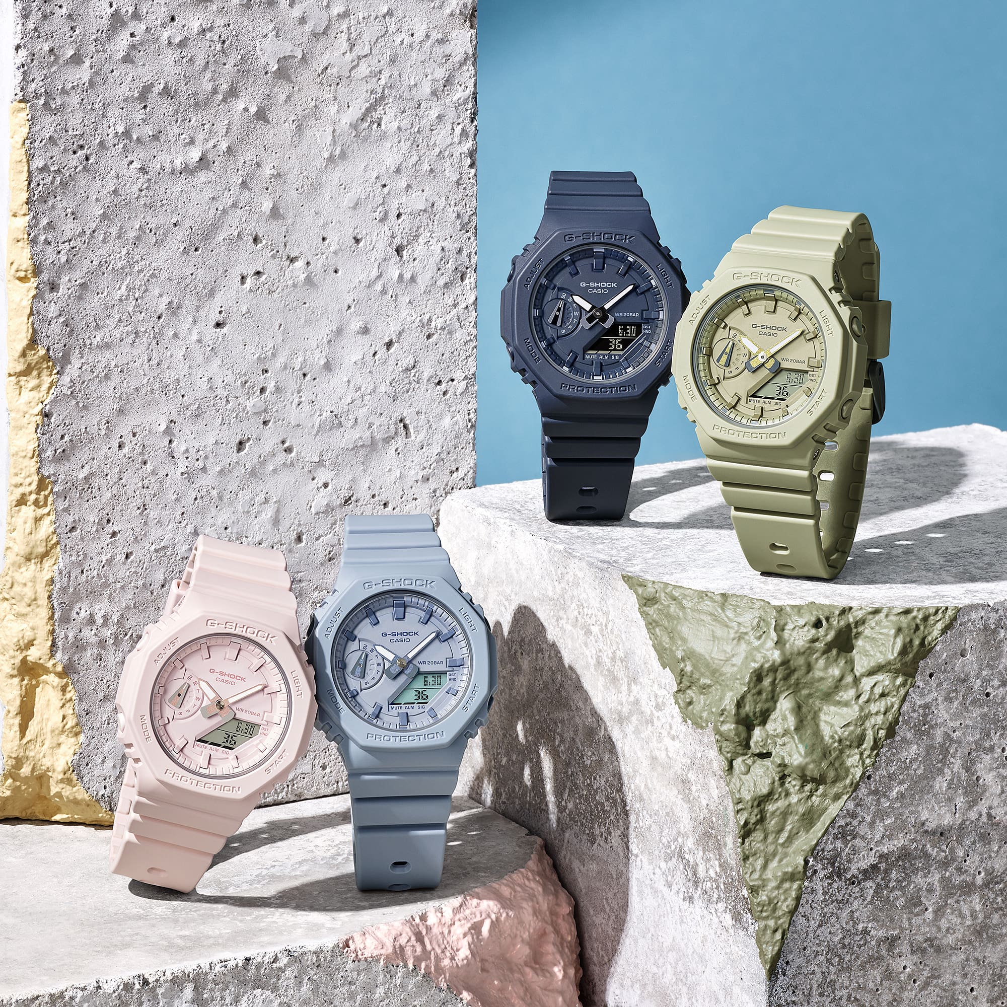 CASIO G-SHOCK Mini รุ่น GMA-S2100BA-2A2DR สีฟ้าพาสเทล สินค้าของเเท้ รับประกันศูนย์ CMG