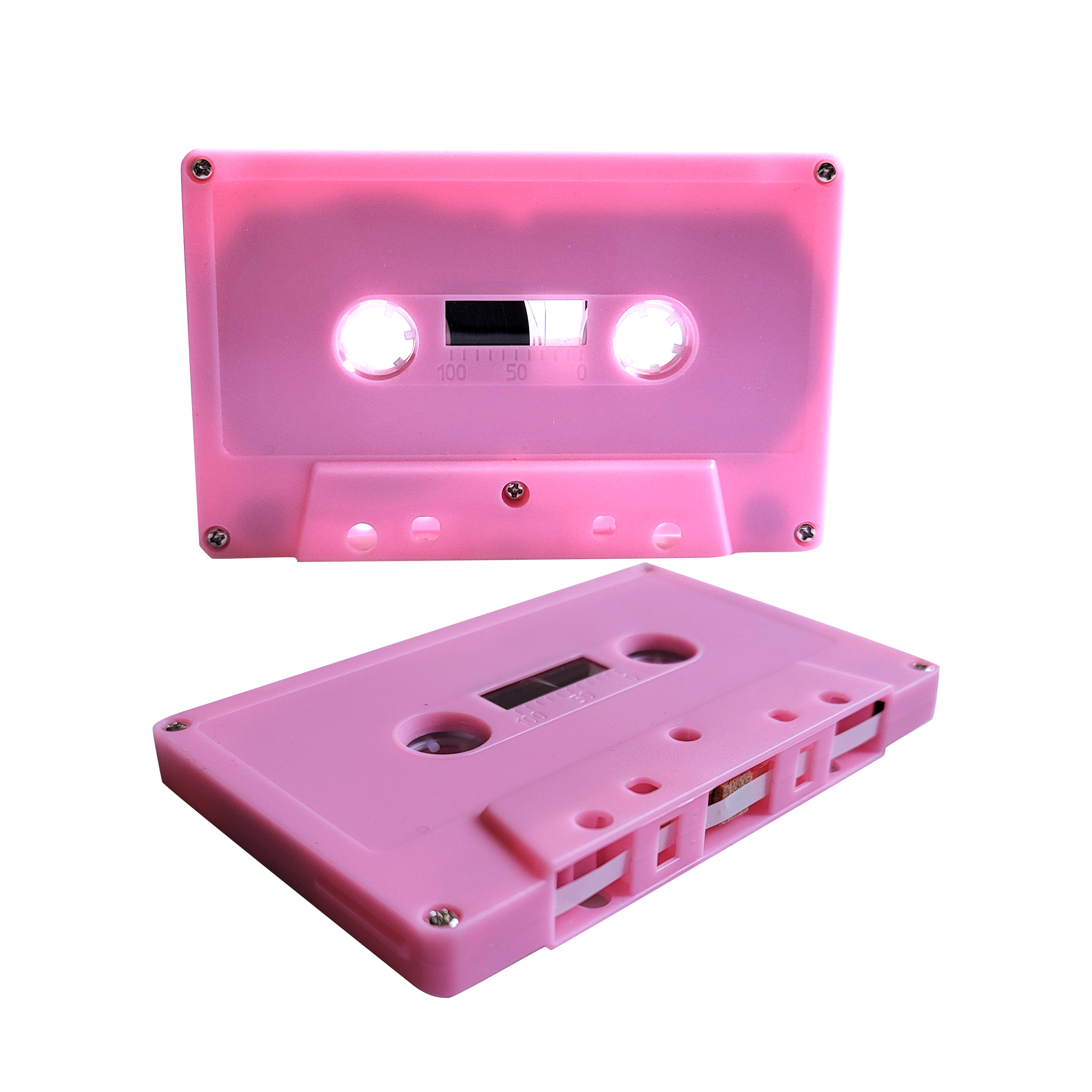 เทปคาสเซ็ทเปล่า 60 นาที Black & Pink & Clear สีดำ สีชมพู และแบบใสทั้งตัว - Blank Tape Cassette 60 minutes Black & Pink & Clear