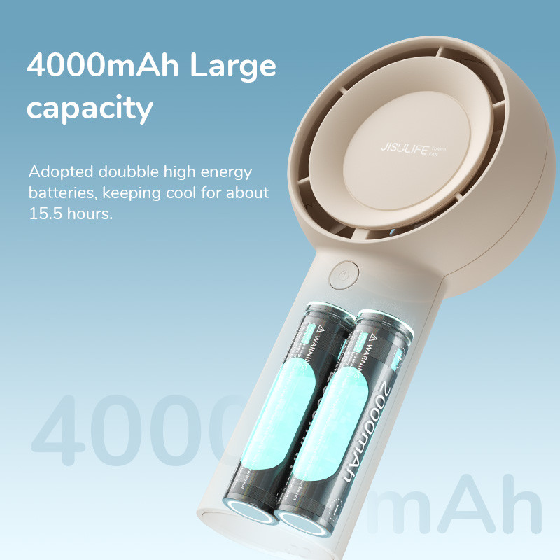 Mi Jisulife FA43 Handheld Turbo Fan พัดลมพกพา ปรับระดับความแรงได้ 5 ระดับ สินค้ารับประกัน 6 เดือน