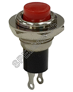 [ 5ชิ้น ] DS-317 สวิทช์กลม กดติด-ปล่อยดับ (Momentary) OFF-(ON) สีแดง