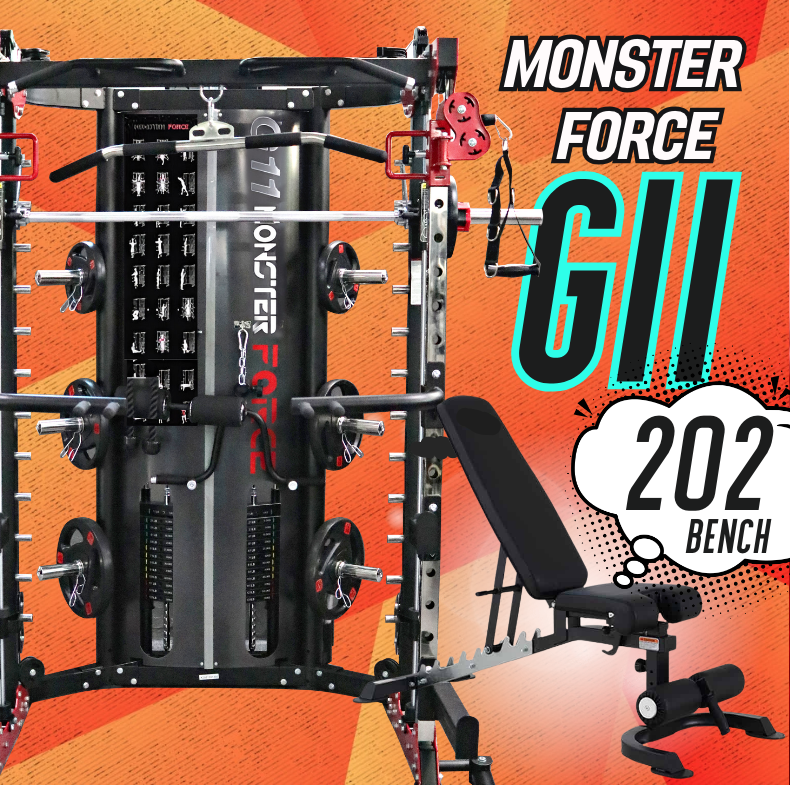 สมิทแมชชีน Smith Machine Monster Force G11+ม้านั่ง202+แผ่นน้ำหนัก 50 kg