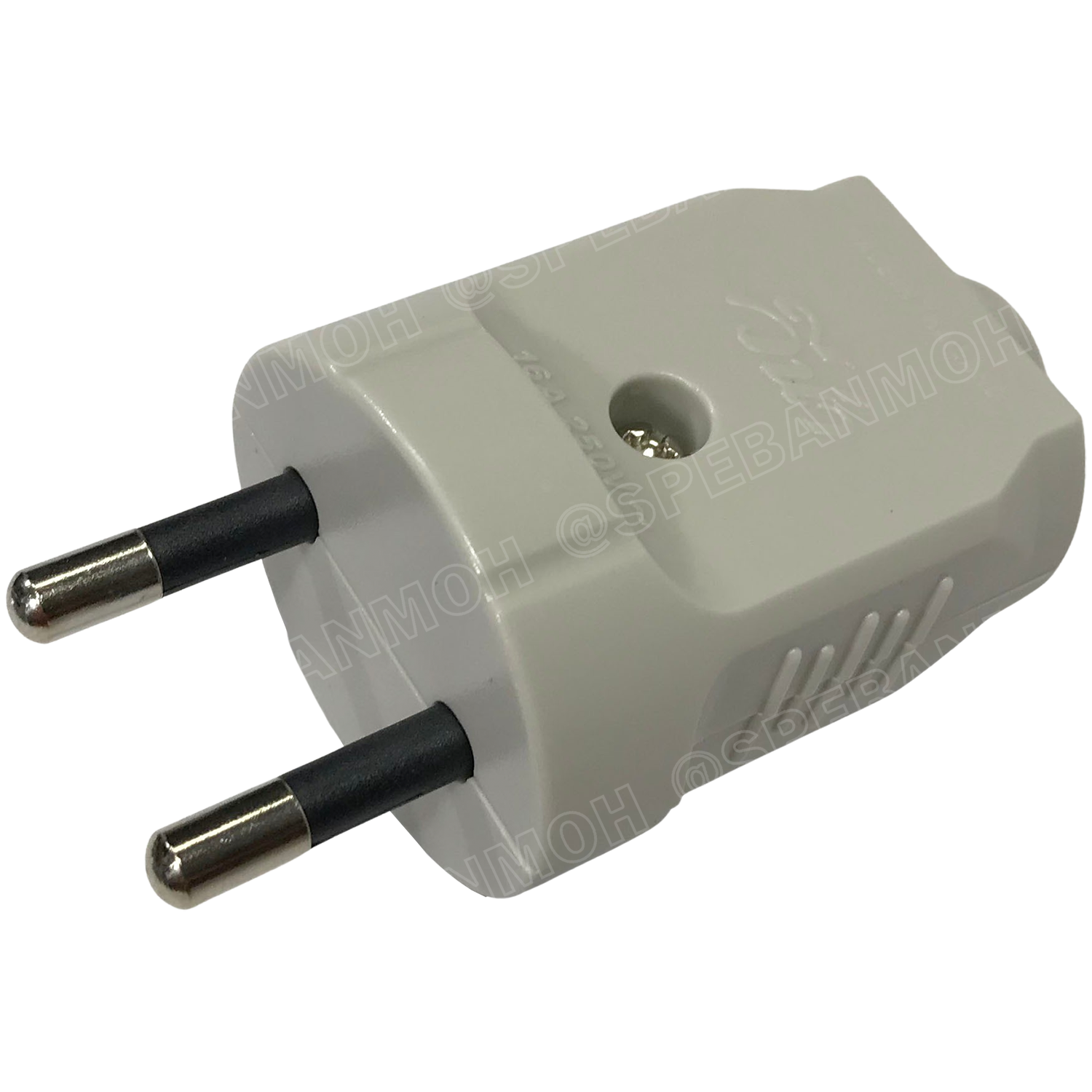 [ 1 ชิ้น ] PP1623 ปลั๊ก Vena ผู้ Male 2 ขากลม สีเทา Grey 16A 250V AC Power Plug ปลั๊กตัวผู้ 2ขากลม มอก.166-2549 ปลั๊กวีน่า ตัวผู้ต่อสาย ปลั๊กไฟมาตรฐาน มอก. ขากลม 16A 250VAC หัวปลั๊กไฟ AC Plug ปลั๊กเสียบ วีนา ปลั๊กเสียบขากลม P-Series TIS 166-2549