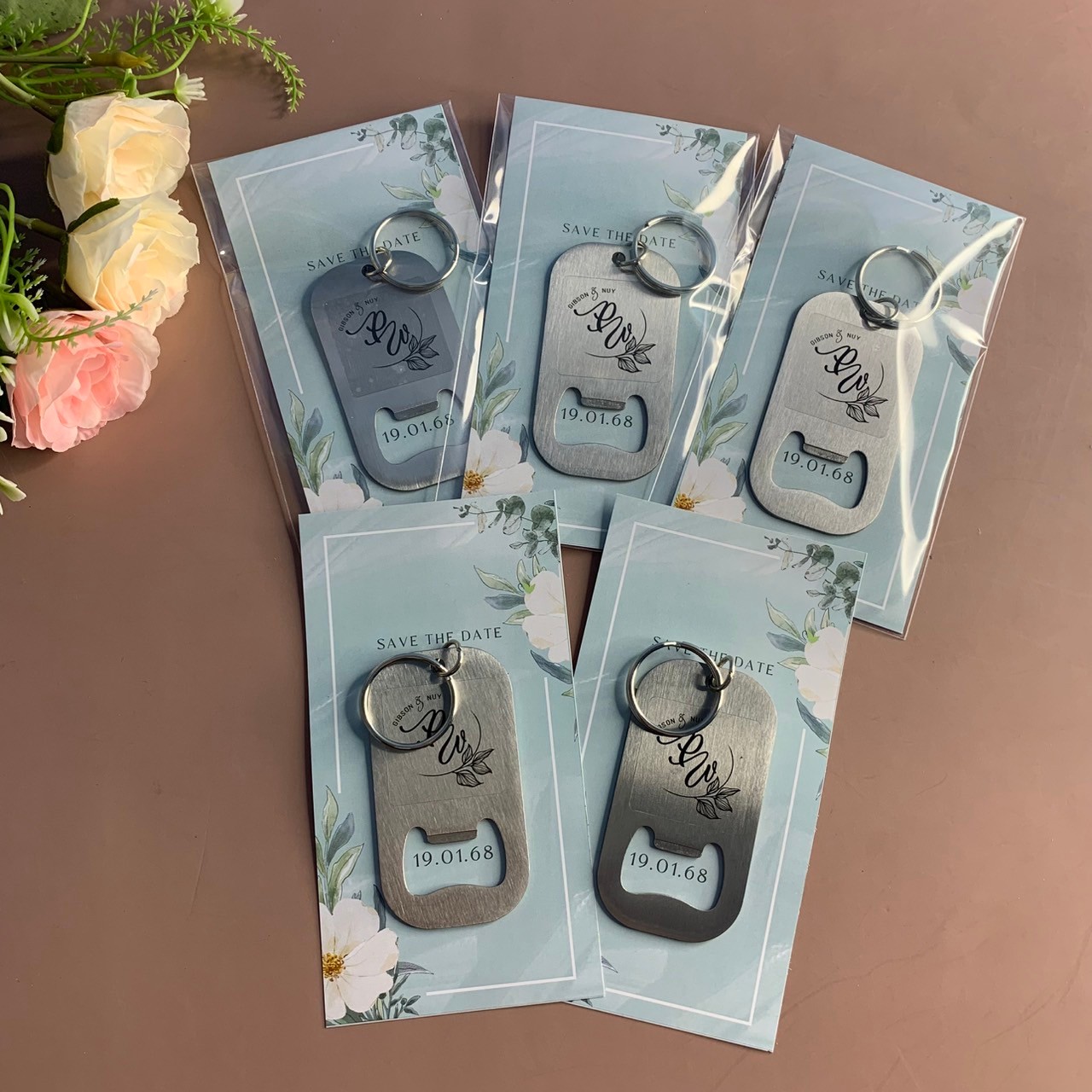 พวงกุญแจที่เปิดขวดเหล็ก 7x3.5 ซม. /100p