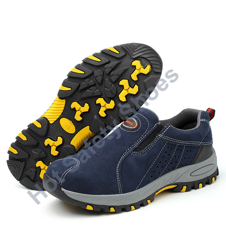 HOT STAR NO.12 รองเท้าเซฟตี้ รองเท้าหัวเหล็ก รองเท้าเซฟตี้หนังแท้ รองเท้านิรภัย ดีไซส์สวย ทันสมัย ระบายอากาศดี พื้นยาง กันลื่น เหมาะชายและหญิง