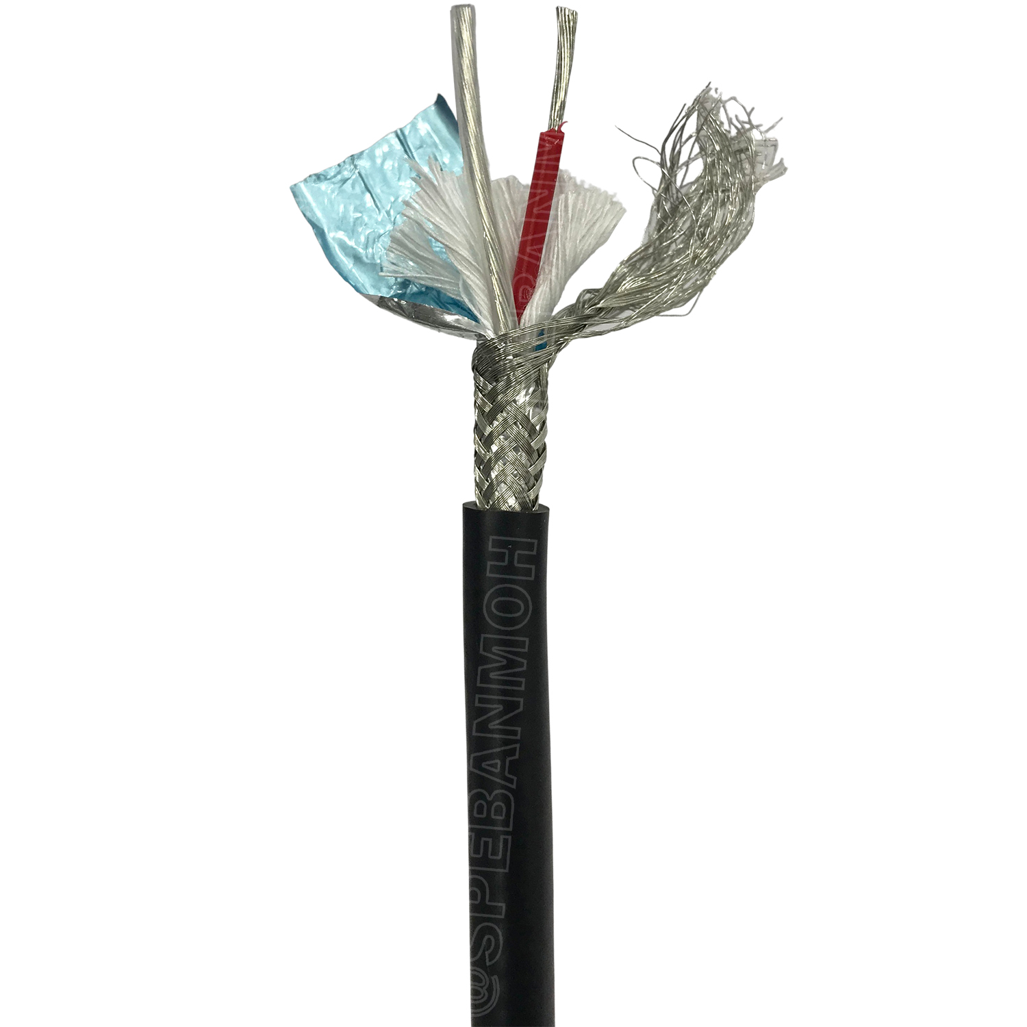 [ 100เมตร ] JSL-286 สีดำ Black สายมัลติคอร์ UL2960 2C X 0.5 sq.mm สายมับติคอร์ 2C + shield + Mylar Foil สายไมค์ สเตอริโอ 2C ขนาด 0.5mm2 สายสัญญาณ 2คอร์ 2C 0.5mm UL2960 สายไมโครโฟน Microphone Cable 2C ชีลถัก สายสัญญาณ สเตอริโอ Stereo Cable