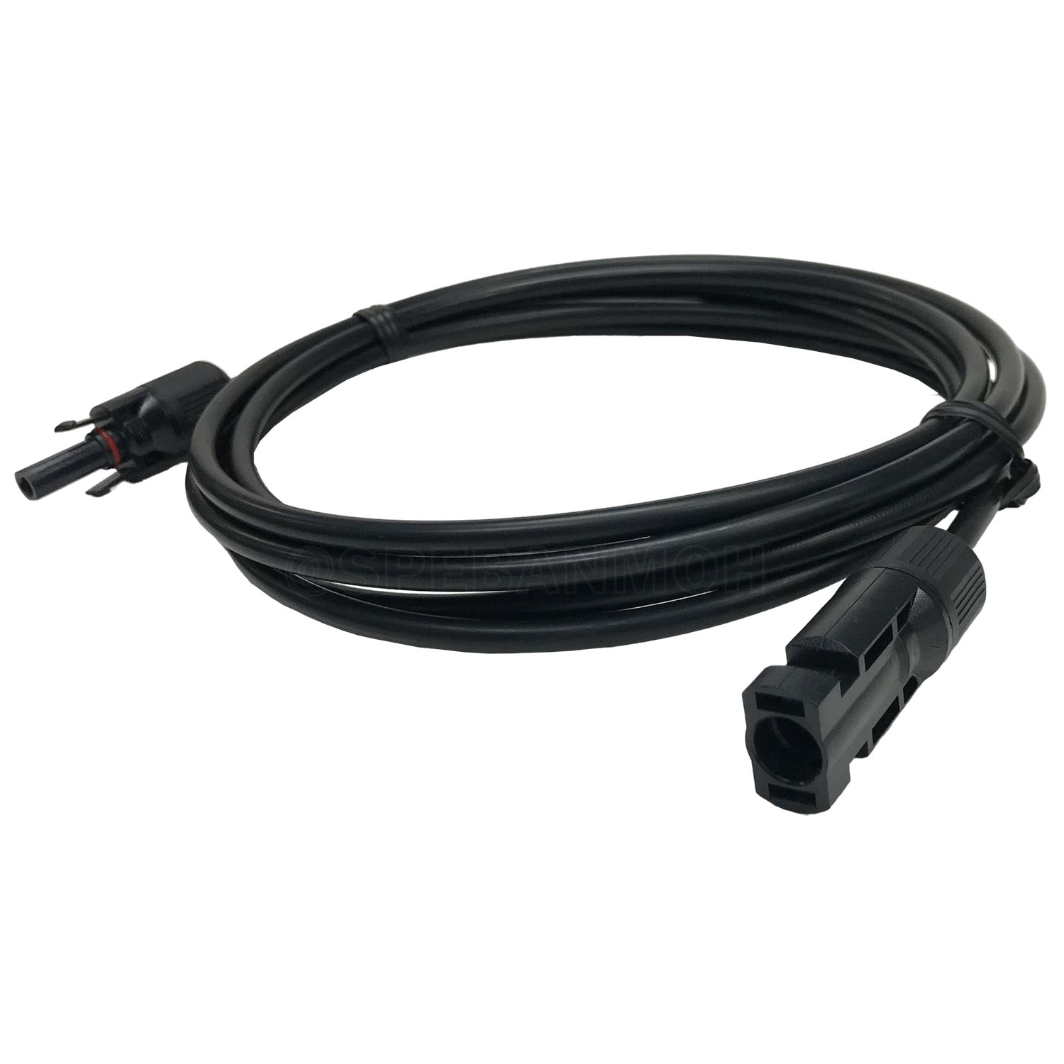 [ 1เส้น ] BFPV-4.0 สายไฟโซลาเซลล์ ผู้ เมีย สีดำ Black พร้อมหัว MC4 Solar PV Cable PV1-F With MC4 Connector Male And Female มาตรฐาน TUV TINNED COPPER สายPV ฉนวนสองชั้น 1000VAC 1500VDC สายใช้งานภายนอก Dubble Jacket สาย MC4 1x4.0mm2 Solar Cable PV1-F Copper