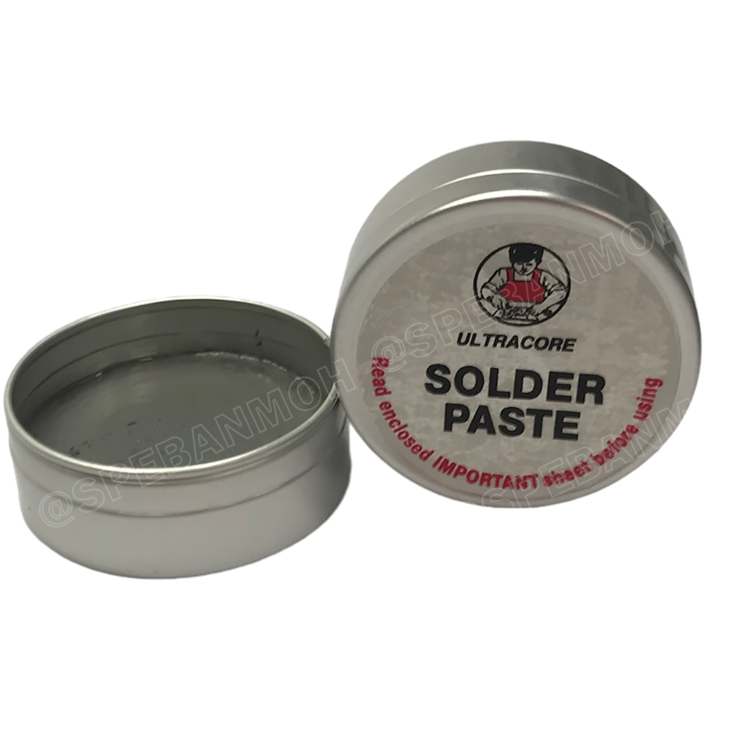 [ 1ชิ้น ] ULTRACORE-20g ตะกั่วบัดกรีเหลว Ultracore Solder Paste ตะกั่วบัดกรี ชนิดเหลว ตะกั่ว Lead ตะกั่วบัดกรี อัลตร้าคอร์ บัดกรีวงจรอิเล็คทรอนิกส์ บอร์ดวงจร Ultracore Soldering Lead ตะกั่วผสม บัดกรีไฟฟ้า ใช้งานกับหัวแร้งบัดกรี ไดเป่าลมร้อน