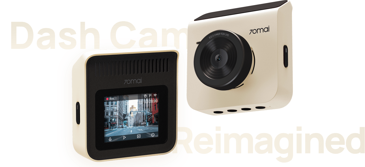 70mai Dash Cam A400 + RC09 Set ชุดกล้องติดรถยนต์ กล้องหน้า&กล้องหลัง ประกันศูนย์ไทย 1 ปี