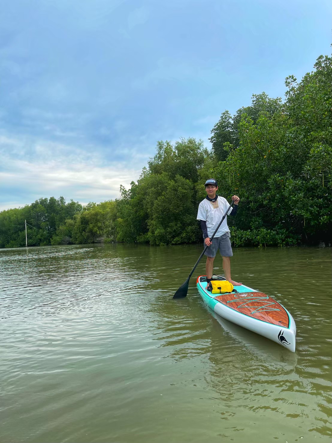 SUP แบบแข็งไฟเบอร์กล๊าส Touring 14" X 28"