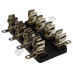 [ 5ชิ้น ] กระบะฟิวส์ 4 ช่อง (4 Pole Fuse Holder) Fuse Holder / 4P