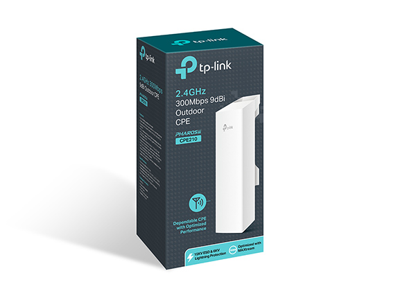 TP-LINK CPE210 2.4GHz 300Mbps 9dBi Outdoor CPE รับประกันศูนย์ไทย