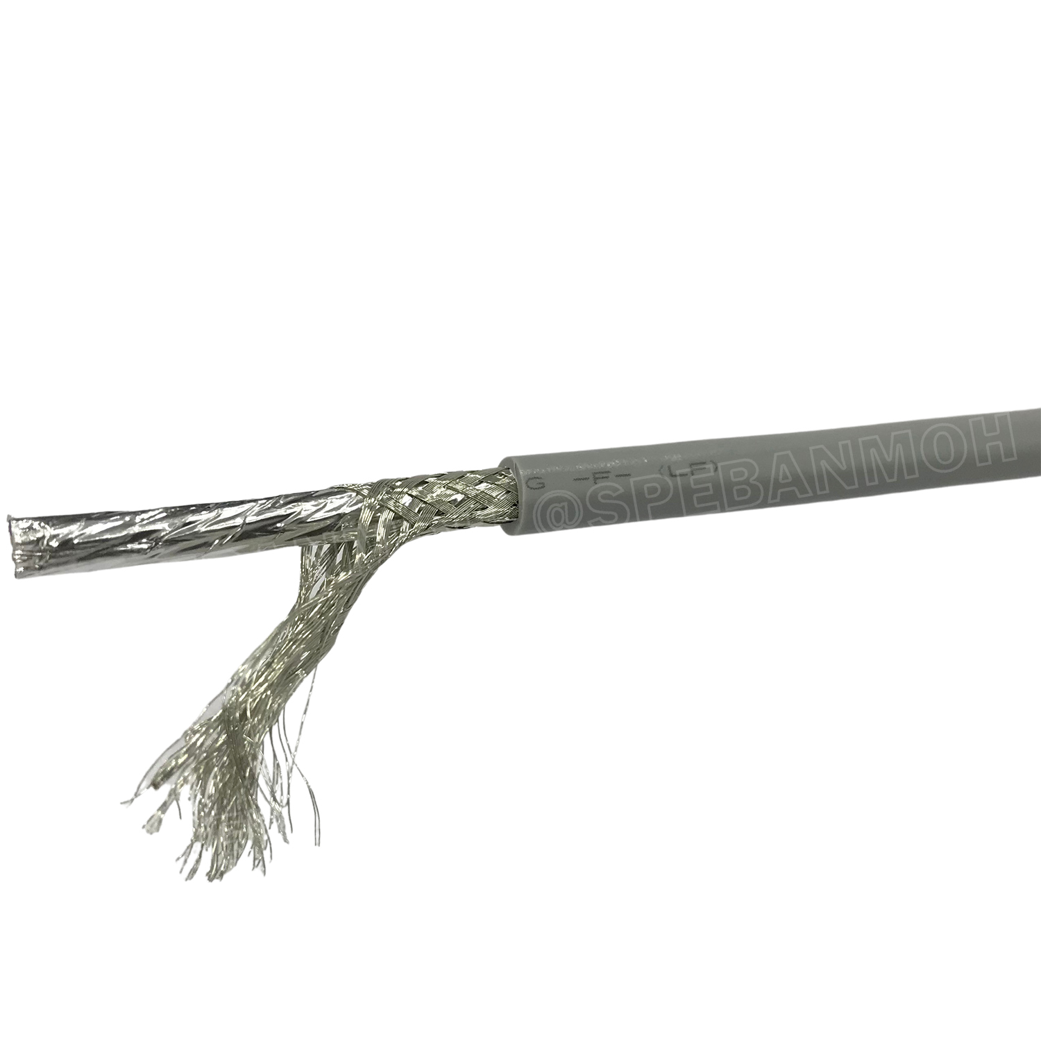 [ 1 เมตร ] TW-2464-BS-24AWG-09C สีเทา Grey สายมัลติคอร์ 9 คอร์ ขนาด 24AWG 9C x 24AWG UL2464 300V 80°C AWG24 เบอร์ 24 สายชีลรอบ Braid Shielded Multicore Cable 9C Computer Cable TCU Tinned Stranded Copper AWM 2464 24AWG VW-1 80°C 300V E150612 Thai Wonderful