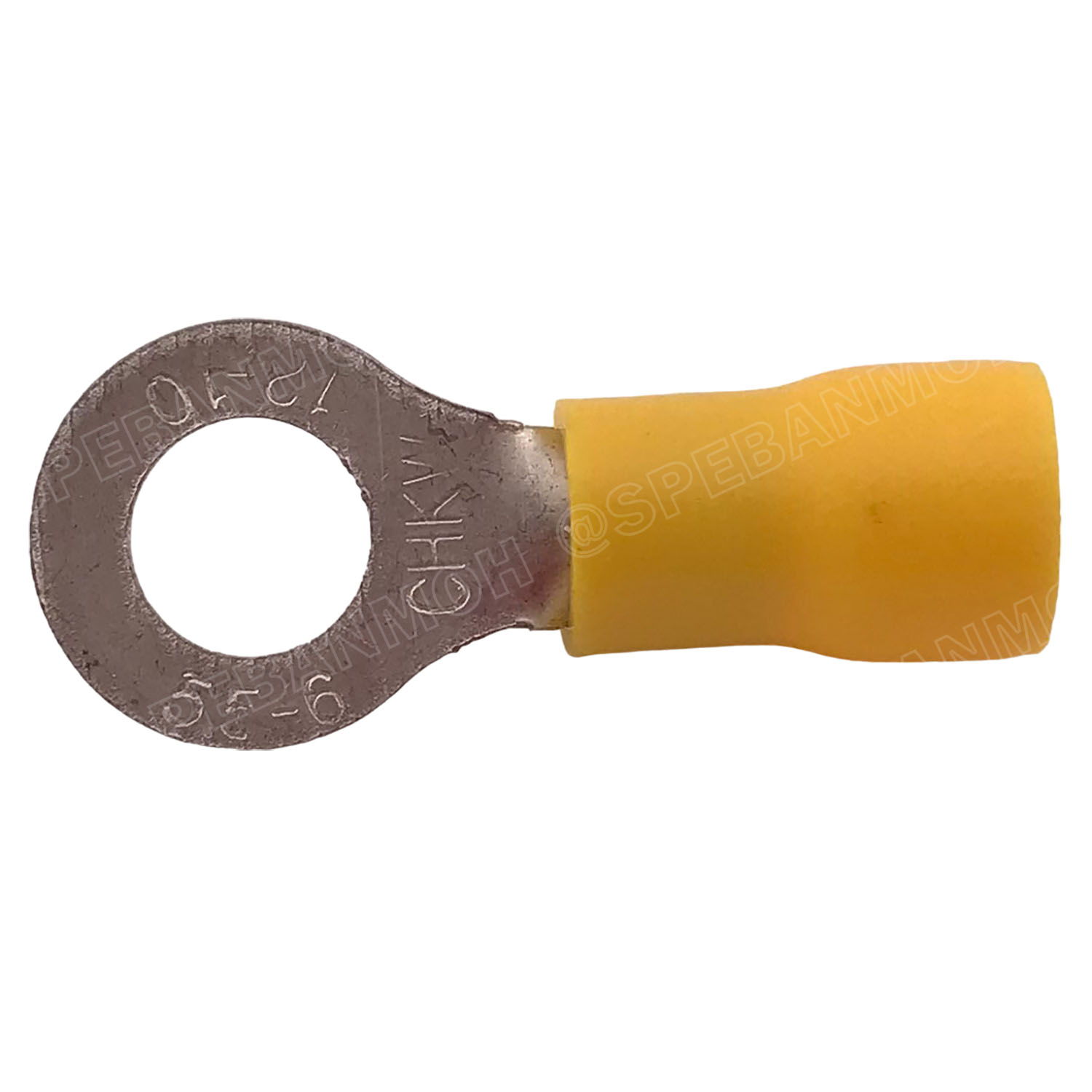 [ 100 ตัว/ถุง ] RV5.5-6 สีเหลือง Yellow สำหรับสาย 4.0-6.0 sq.mm 12-10AWG หางปลากลม หางปลาหุ้มฉนวน เทอร์มินอล หางปลาย้ำสายไฟ หางปลา หางปลากลมหุ้ม หางปลาแฉก Terminal Crimping หางปลา กลมหุ้ม หางปลาต่อสาย ขั้วต่อสายไฟ หางปลาวง หางปลา RV Spade Terminal หางปลาก