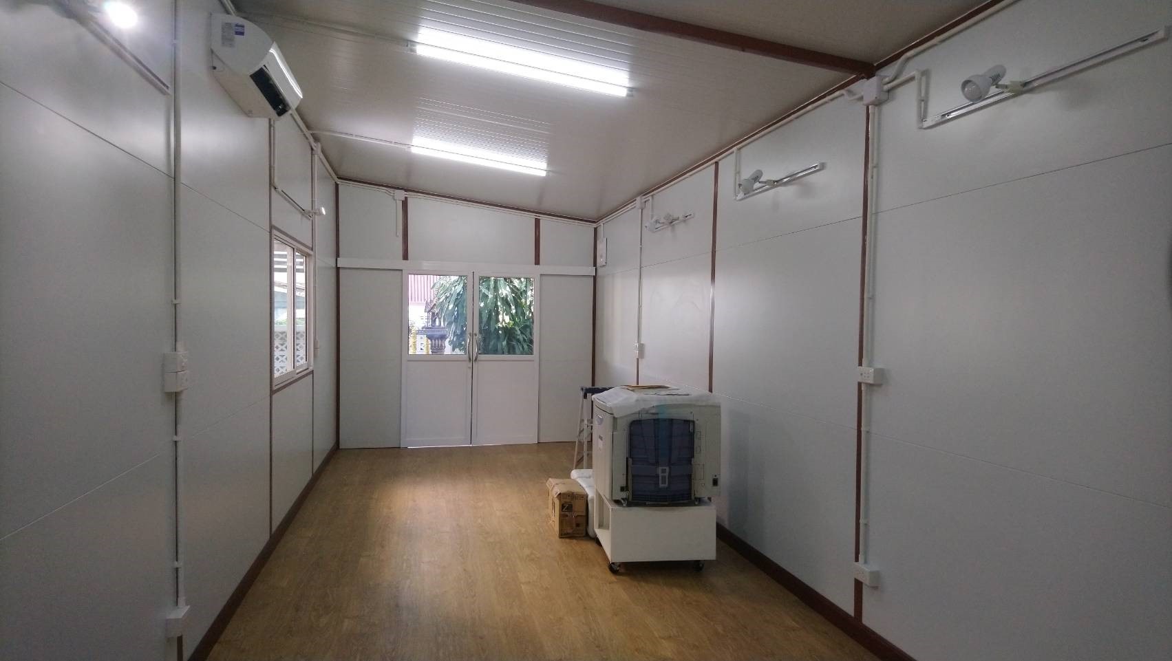 บ้านน็อคดาวน์ ผนังหลังคาepsโฟม 3.40x5.460m.