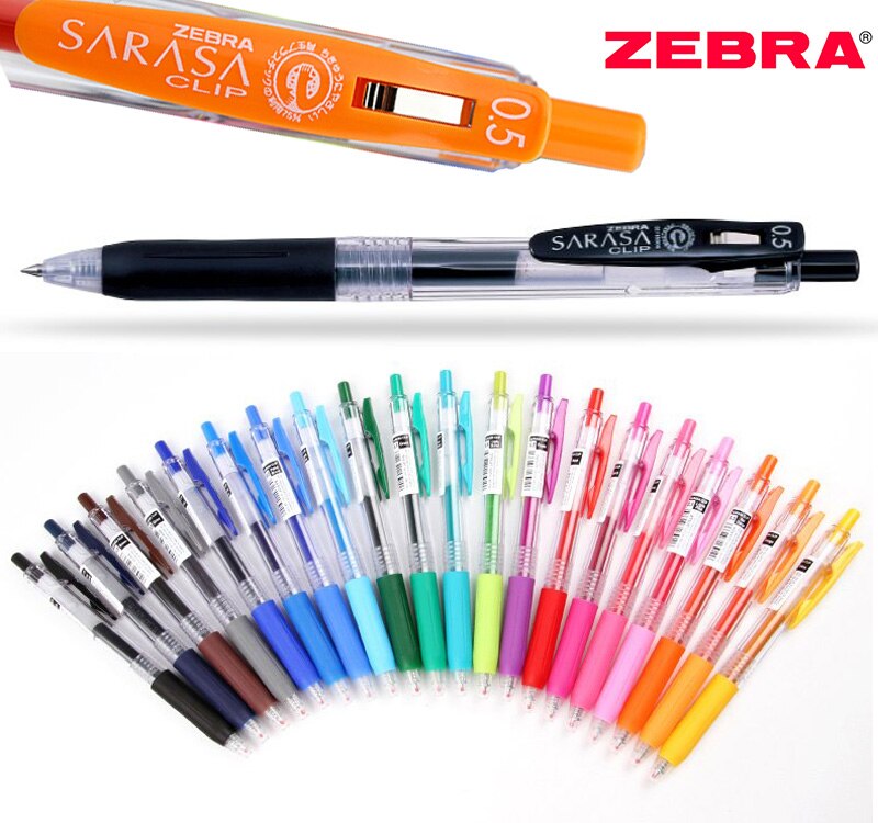 ปากกาหมึกเจล Zebra Sarasa Clip รุ่น JJ15 หัว 0.5 มม. สีตามด้าม