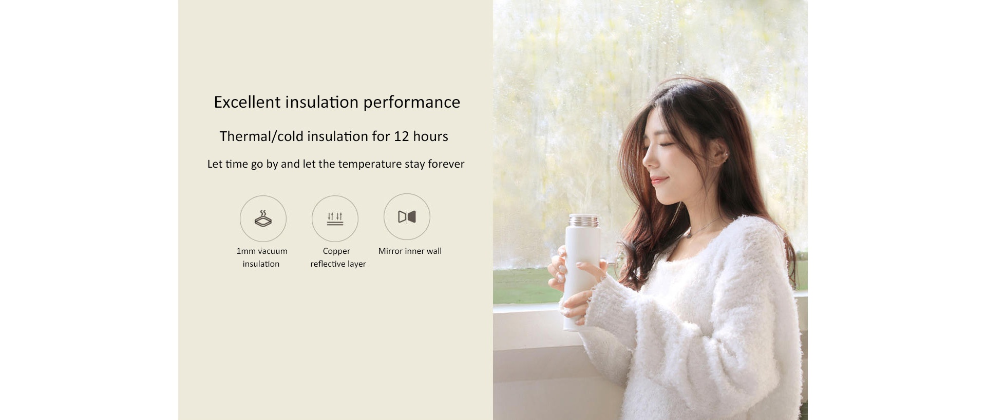 Mi Vacuum Flask 500ml. (0.5L) ประกันศูนย์ไทย